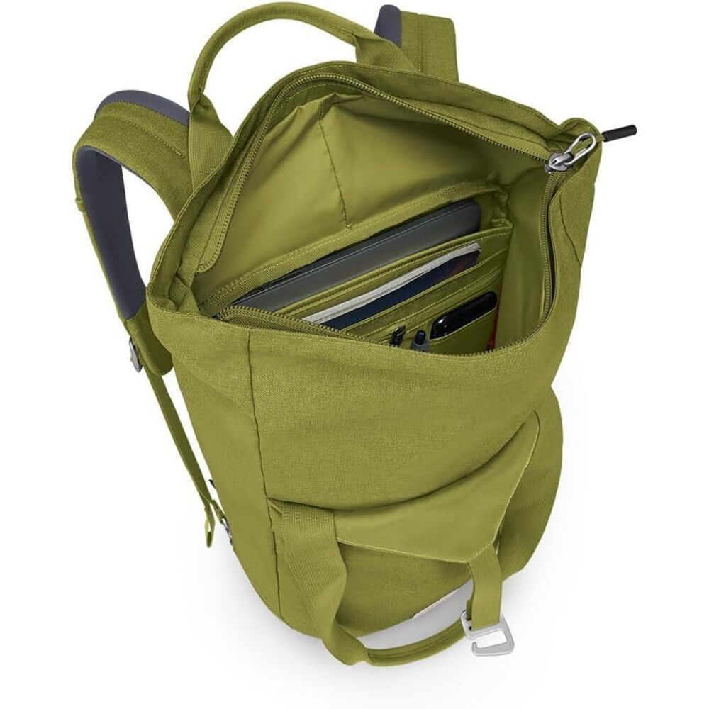8959 Arcane Zip Top Tote Backpack, Matcha Green Heather - Picture 7 of 8